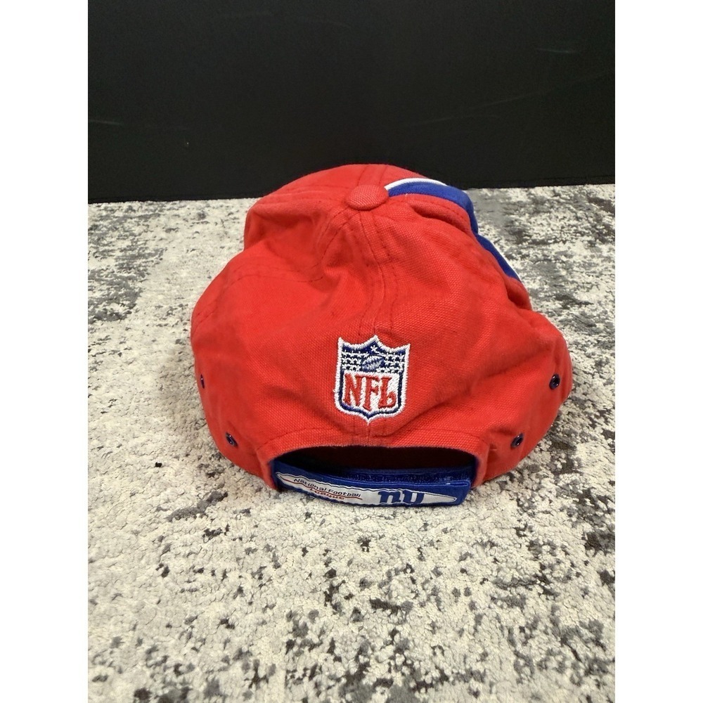 New York Giants Reebok NFL Pro Line Hat Red Blue Adjustable Cap Vintage Y2K - Picture 3 of 9